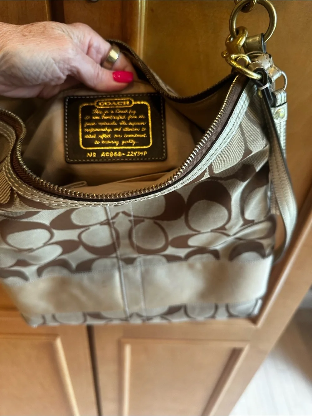 Coach authentic signature